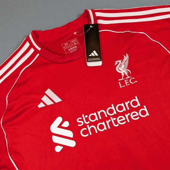 Liverpool FC Adidas Jersey Virgil #4 Red Size 2XL AEROREADY